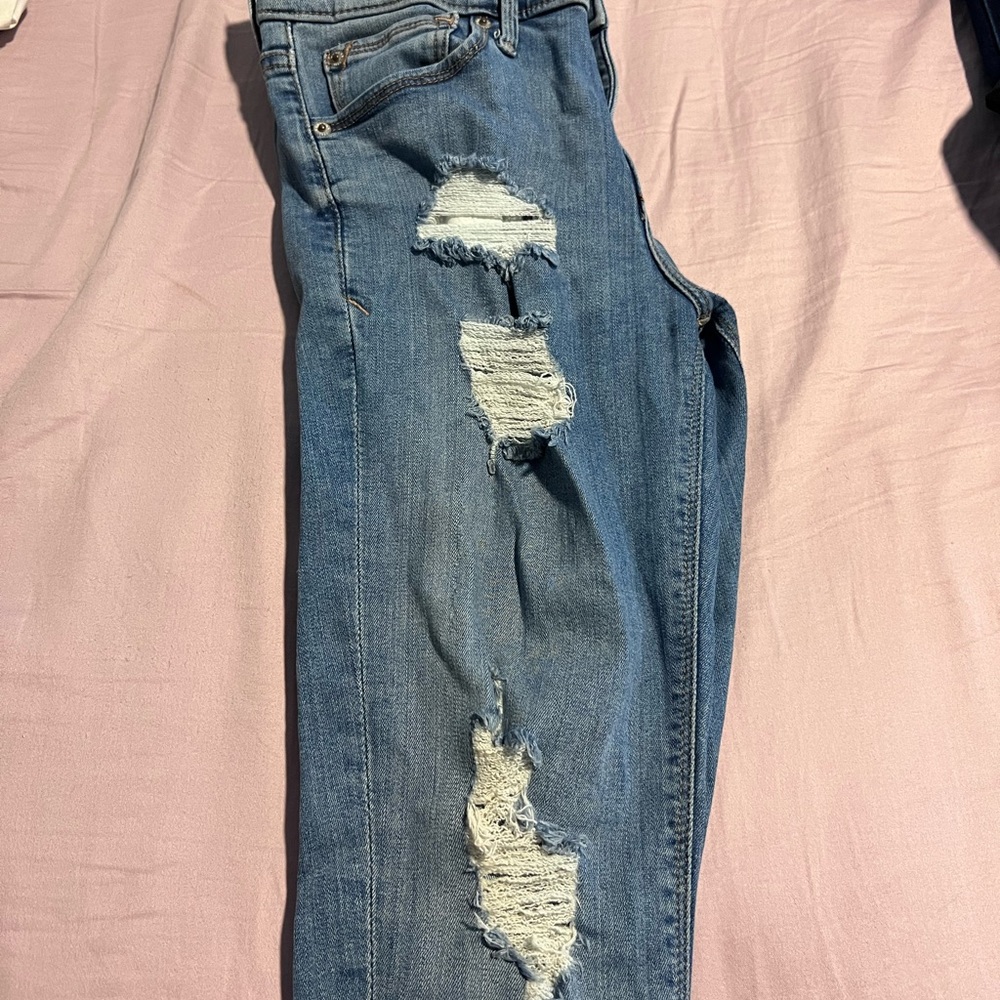 Size 2 Express Skinny Destroyed Jeans